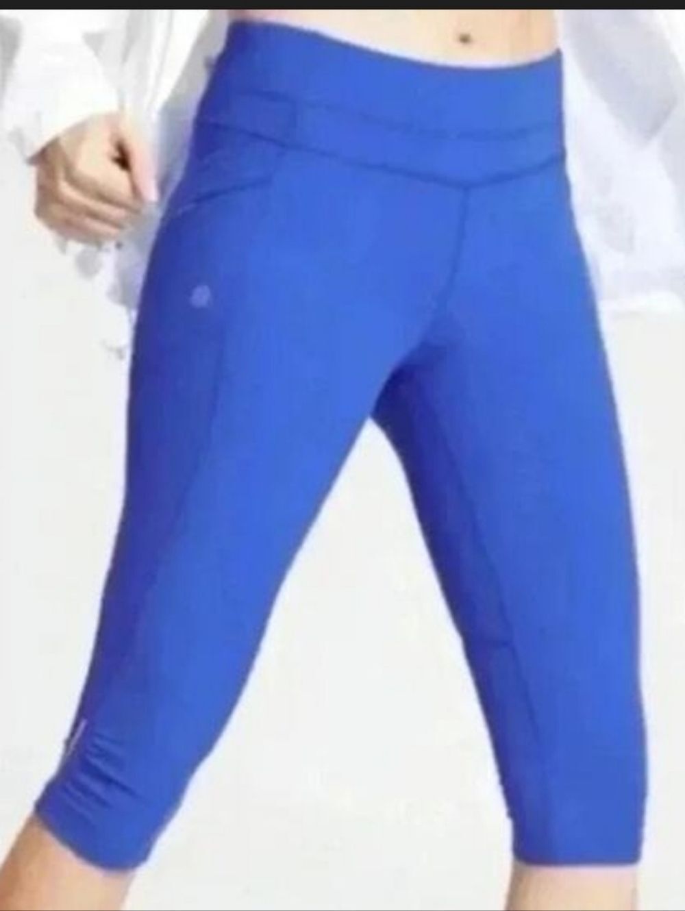 EUC Cobalt Blue Athleta Be Free Knicker Running Capri